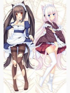 Chocola and Vanilla Body Pillow Nekopara Chocola and Vanilla Maid