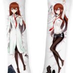 Makise Kurisu Lab Coat Kurisu Makise Body Pillow